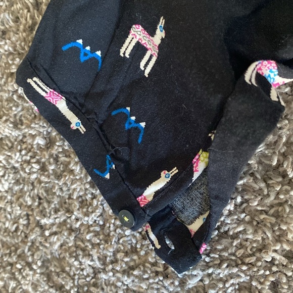 Maeve Anthropologie Alpaca Llama Black Long Sleeve V Neck Shirt, Women’s 2 - Picture 9 of 16